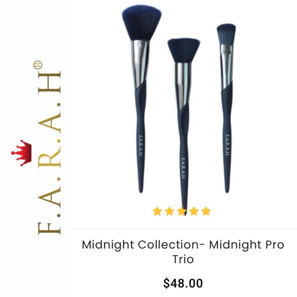 🆕 F.A.R.A.H. Midnight Pro Brush Collection - Picture 1 of 8